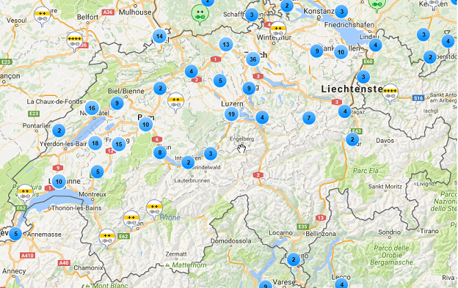 Zwitserland laadpalen wintersportvakantie